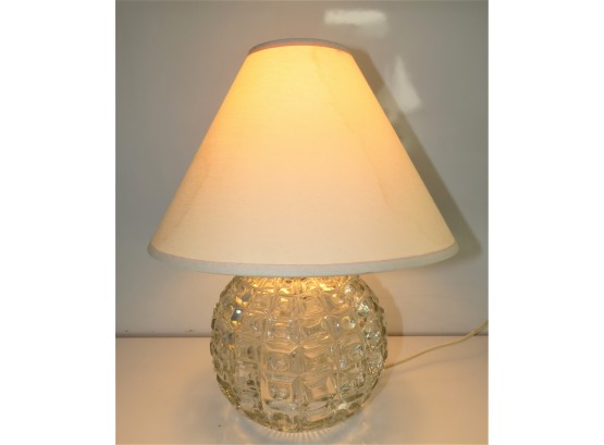 Sylish Small Glass Table Lamp With Shade