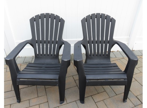 SYROCO Plastic Adirondack Chairs - Set Of 2