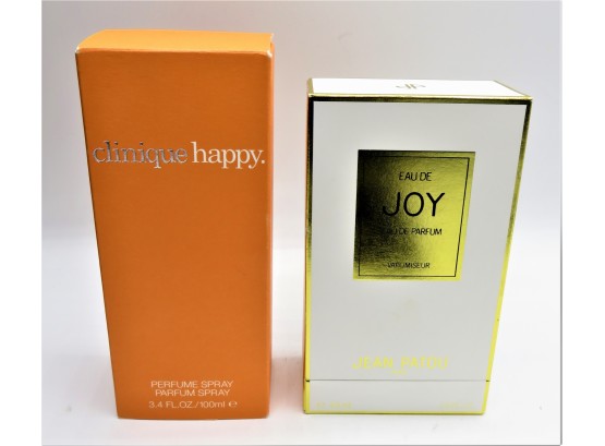 NEW IN BOX Clinique Happy Perfume Spray & Jean Patou Eau De Parfum Joy Paris -
