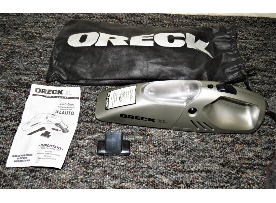 Oreck XL Auto Car Vac Handheld Vacuum In Bag XLAUTO & Manual