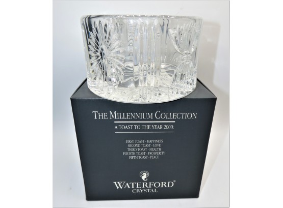 Waterford Crystal Millennium Champagne Bottle Coaster - In Original Box