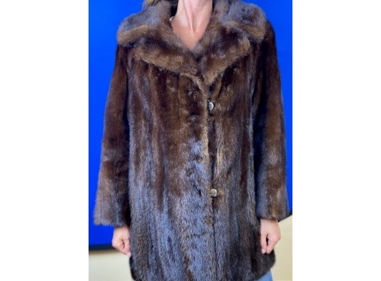 Brown Mink Women's Coat