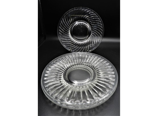 Glass Dinner Plates - Set Of 4