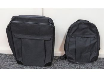 Global New Beginnings Black Suitcase & Backpack