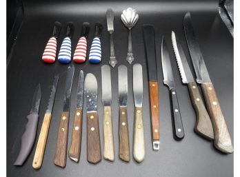 Assorted Knives & Spreaders - Set Of 18