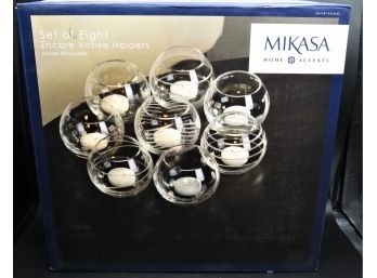 Mikasa Home Accents Encore Votive Holders - Set Of 8 - New In Box