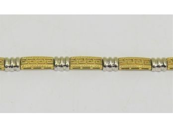 Elegant 14K Yellow/white Gold Bracelet