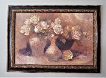 Albena Hristova  'Roses In Jugs' Framed Wall Decor