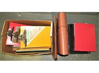 Assorted Accordion Folders And Clipboards