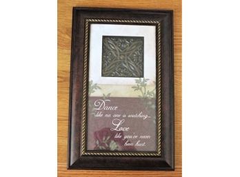 'Dance Like No One Is Watching' Framed Wall Decor