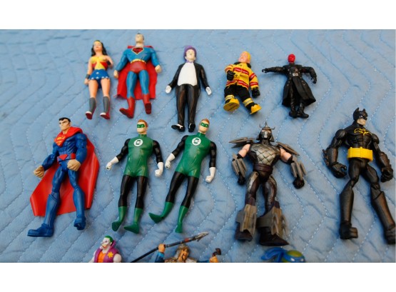 Lot Of 13 Vintage Action Figures TM & DC Comics And More