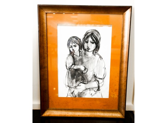 Beautiful Painting  Mother W/ Child