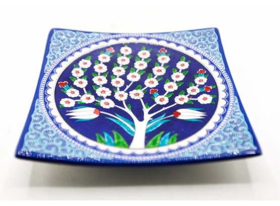Hand Made Porcelain Square Plate - Goreme Ceramic Special Hand Made Goreme By Ramazan