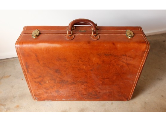 Vintage Leather Suitcase - Hartmann Custom Crafted