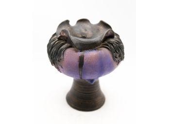 Charming Stoneware Vase - Signed Lidia