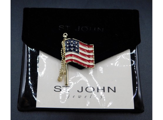 St John American Flag Brooch Designed By Marie Gray