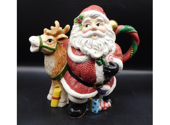 Fitz & Floyd Classics 'santa & Reindeer' Teapot