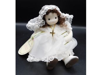Green Tree Collectables 'first Communion Girl' Musical Doll Play Amazing Grace