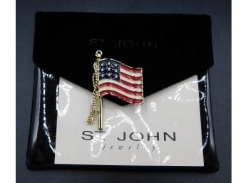St John American Flag Brooch Designed By Marie Gray