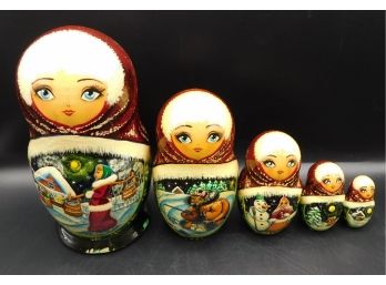 Hand Painted Russian Nesting Dolls