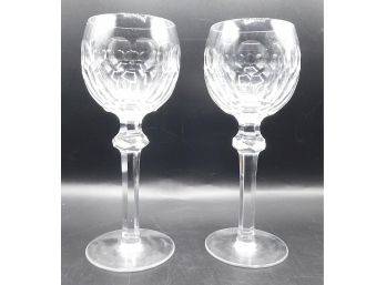 Pair Of Waterford Vintage Red Wine Glasses, 2 Pice Lot