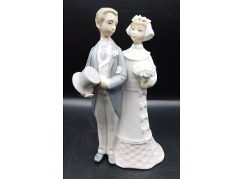 LLardo 'brillo'Porcelain Bride And Groom Figurine In Original Box #4808