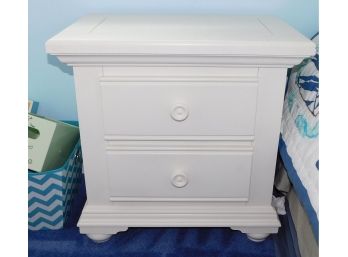 Broyhill White 2 Drawer Night Table