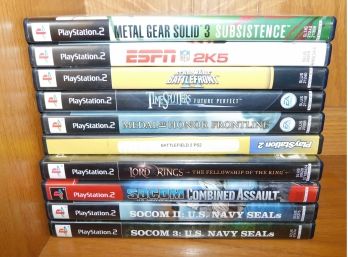 Playstation 2 Assorted Video Games, 10 Games Total