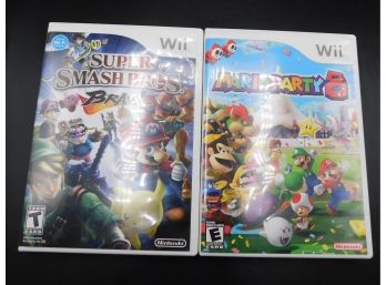 Wii Games Mario Party 8 & Super Smash Brothers Brawl