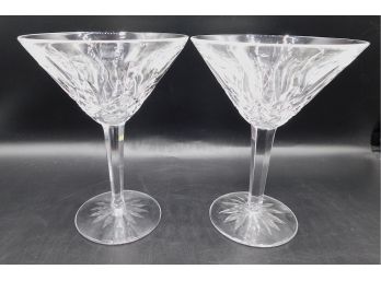 Pair Of Waterford Martini Glasses, 2 Piece Lot