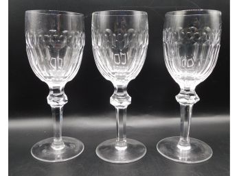 Set Of 3 Vintage Waterford Water Glasses, 3 Pice Lot