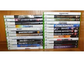 Xbox 360 Assorted Action Games, 25 Games Total