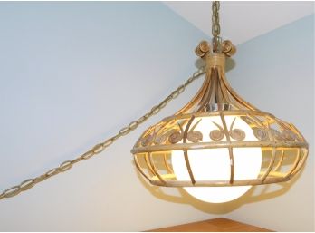 Lovely Wicker Style Hanging Lamp