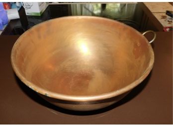 Copper Serving Bowl With Handle
