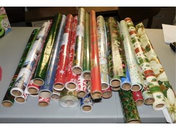 Assorted Lot Of Holiday Wrapper Paper