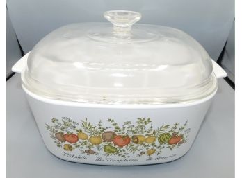Vintage 5 Liter Corning Ware With Glass Lid