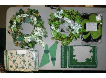 Assorted Lot Of St. Patrick's Day Decor