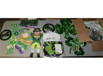 Assorted Lot Of St. Patricks Day Decor