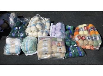 Assorted Lot Of Multi-color Yarn