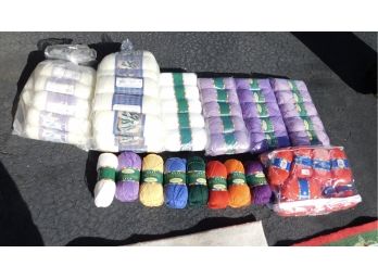 Assorted Lot Of Multi Color Yarn