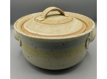 Ceramic Hand Crafted Pot With Lid