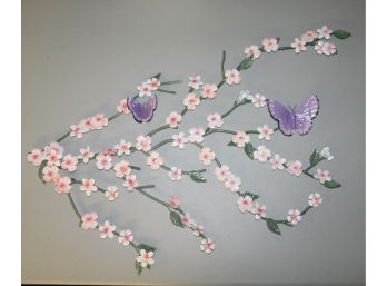 Wrought Iron Butterfly/floral Wall Decor