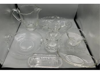 Fostoria Century Pattern Glassware Set - 10 Pieces