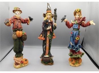 Lot Of Lenox Resin Holiday Harvest Figurines