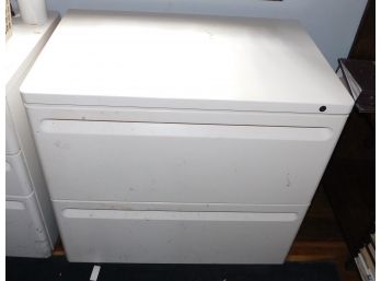 Metal 2 Drawer Filing Cabinet- Key Not Included
