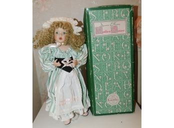 Edwin M Knowles Diana Effer's 'mother Goose' Fine Porcelain Doll With Green Box