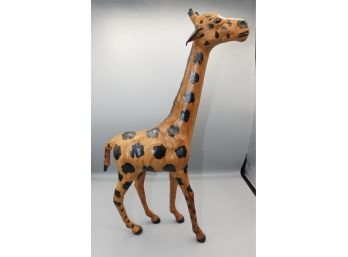 Decorative Paper Mache Giraffe Figurine