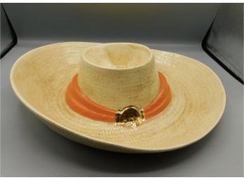 Ceramic Sombrero Style Chip N Dip Platter
