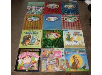 Assorted Lot Of Disney Story Records