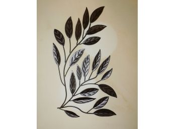 Wrought Iron Leaf Style Wall Decor